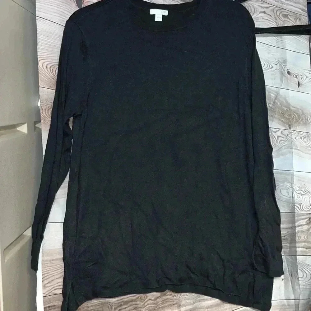 J.Jill Black Sweater Size L